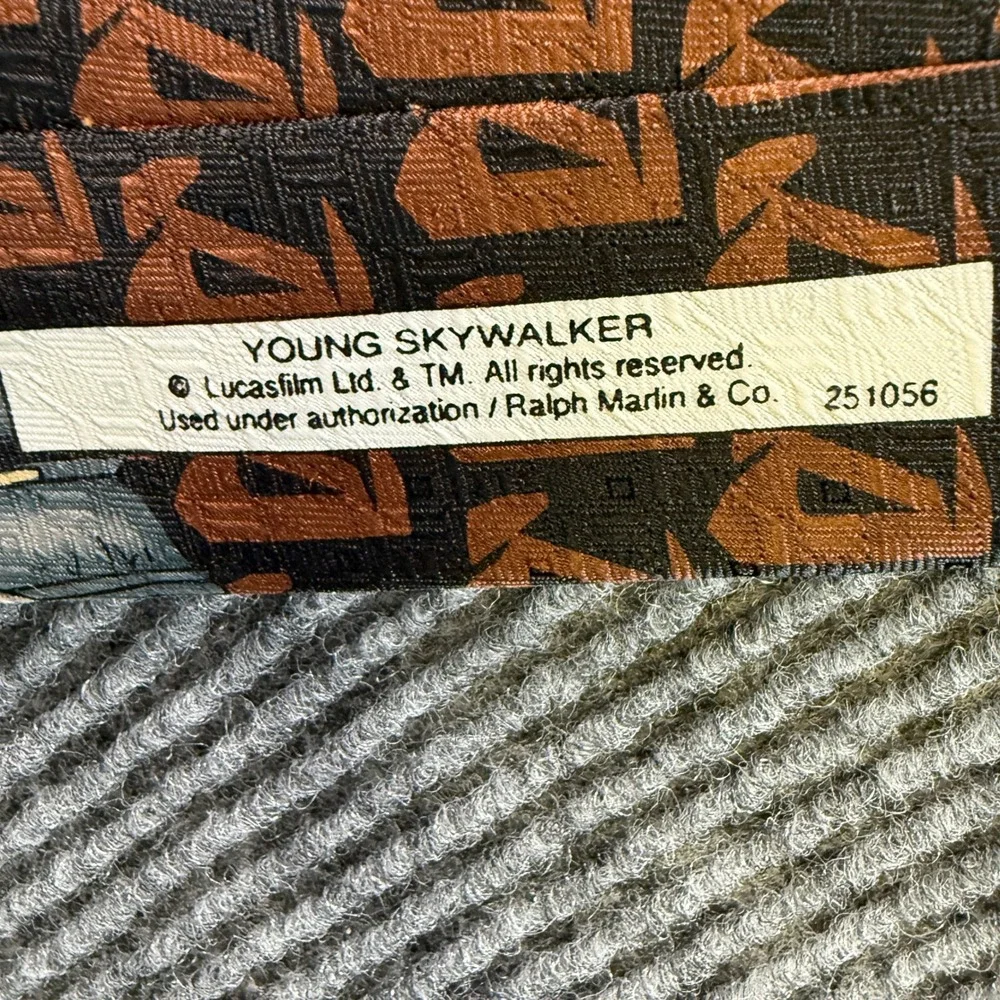 Ralph Marlin Star Wars Young Anakin Skywalker Episode I Brown Vintage Necktie